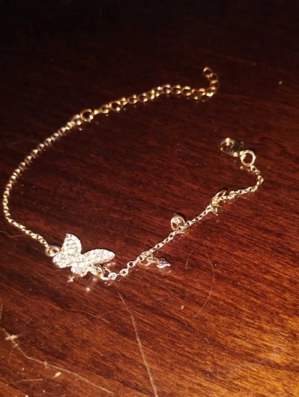 Delicate Gold Butterfly Bracelet - Women Jewelry